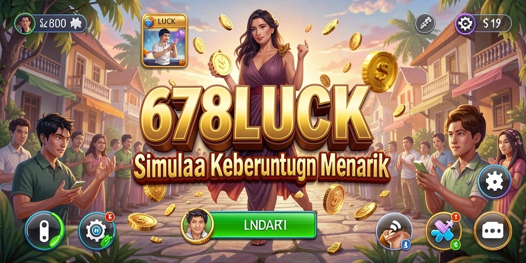 Screenshot utama 678LUCK menampilkan gameplay simulasi yang menantang.