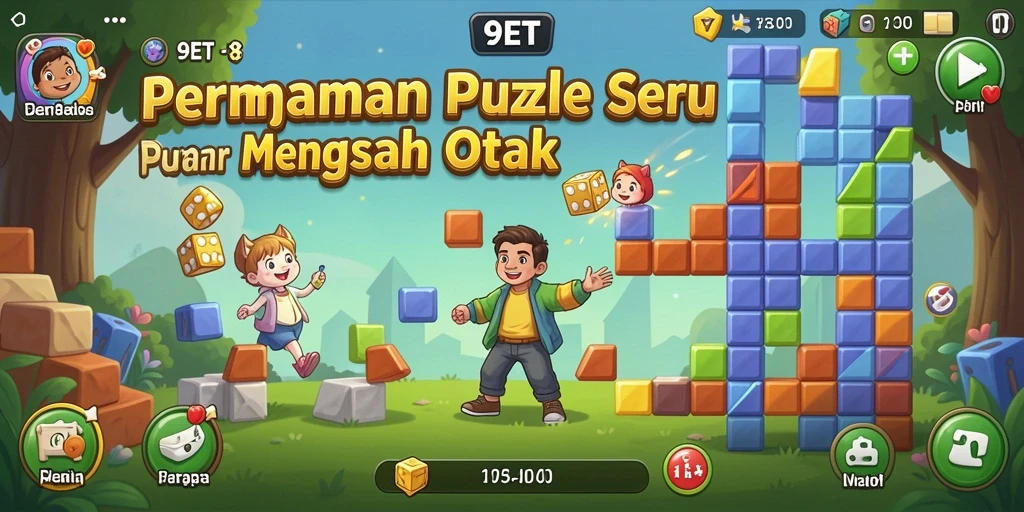 Gameplay menantang dan menarik dari 9ET pada layar.
