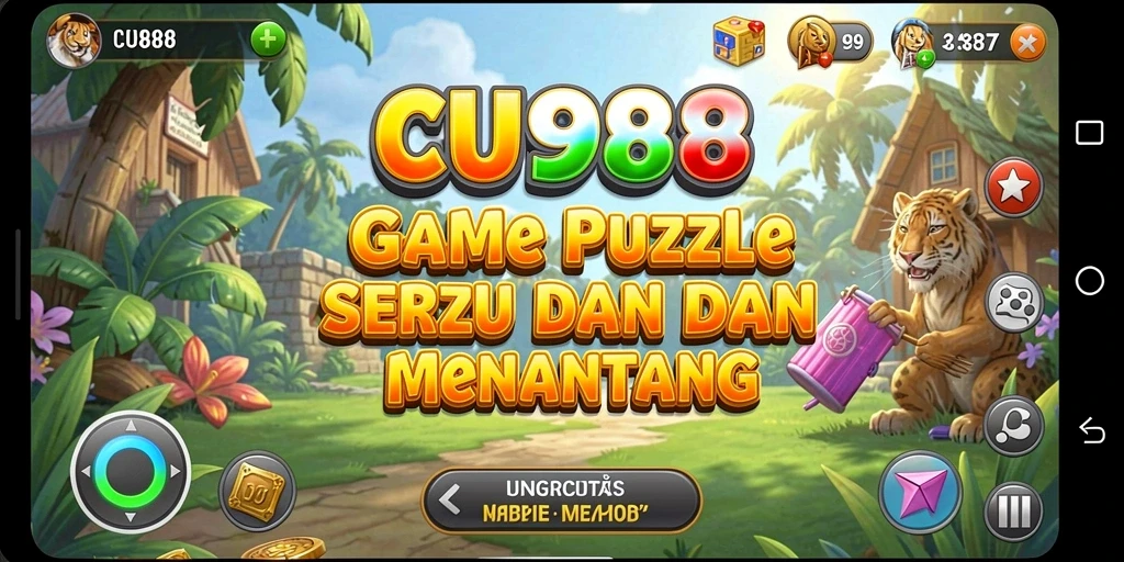 Screenshot CU888 menampilkan gameplay puzzle yang menarik dan penuh tantangan.