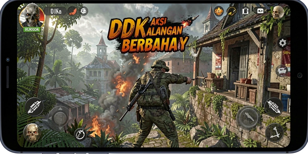 Tampilan menarik dari gameplay DKK yang penuh aksi dan tantangan.