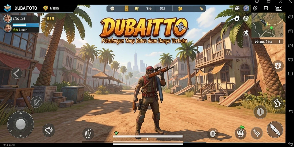 Screenshot DUBAITOTO menampilkan aksi gameplay Open World yang mendalam.