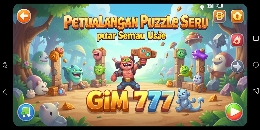 Screenshot GIM777 menampilkan gameplay Puzzle yang seru dan menantang.