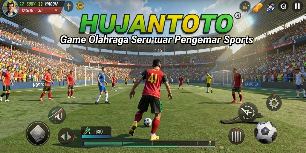 Tampilan gameplay seru HUJANTOTO dengan interaksi antar pemain.