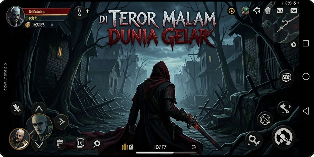 Screenshot menampilkan adegan gameplay menegangkan dalam ID777.