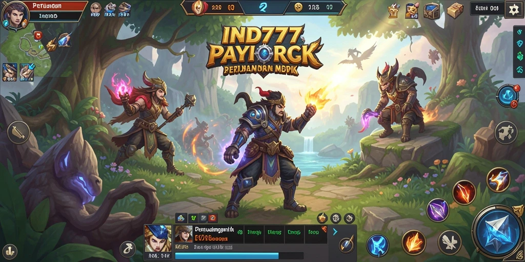 Tampilan gameplay IND777 yang penuh aksi dan strategi dalam dunia MMORPG.