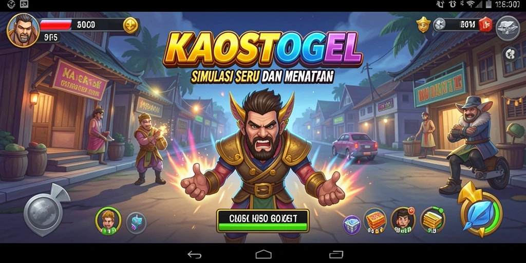 Tangkapan layar gameplay KAOSTOGEL menampilkan aksi seru dan strategi permainan.