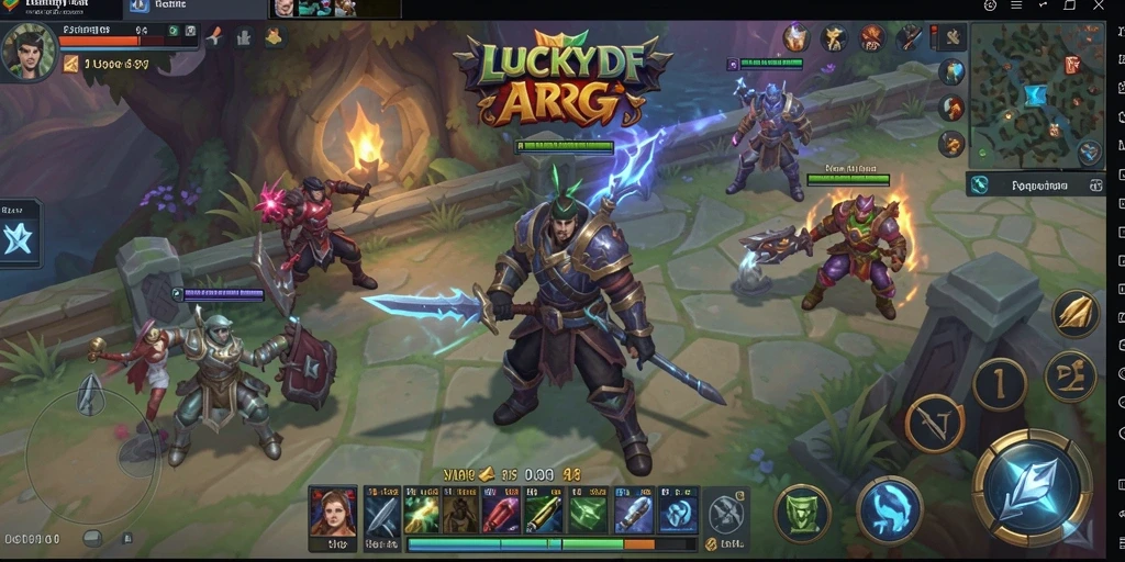 Tampilan menarik dari gameplay epic LUCKYDF yang penuh aksi.