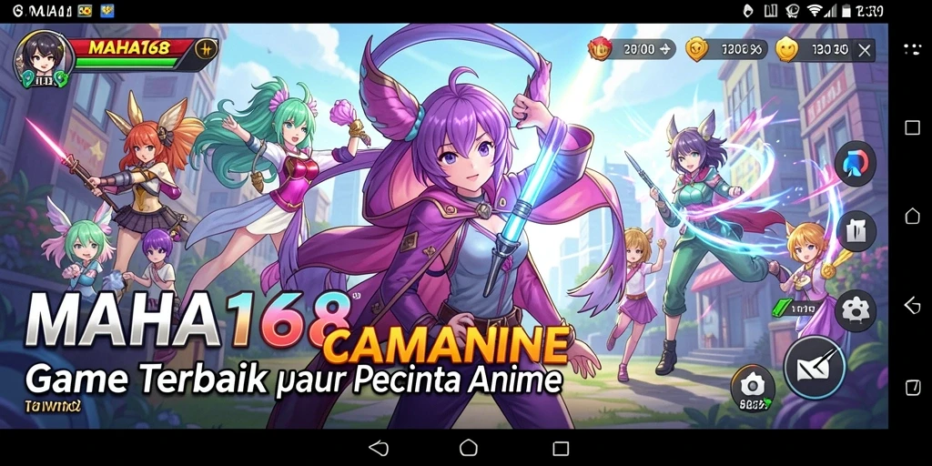Tampilan gameplay seru dalam game Anime MAHA168.