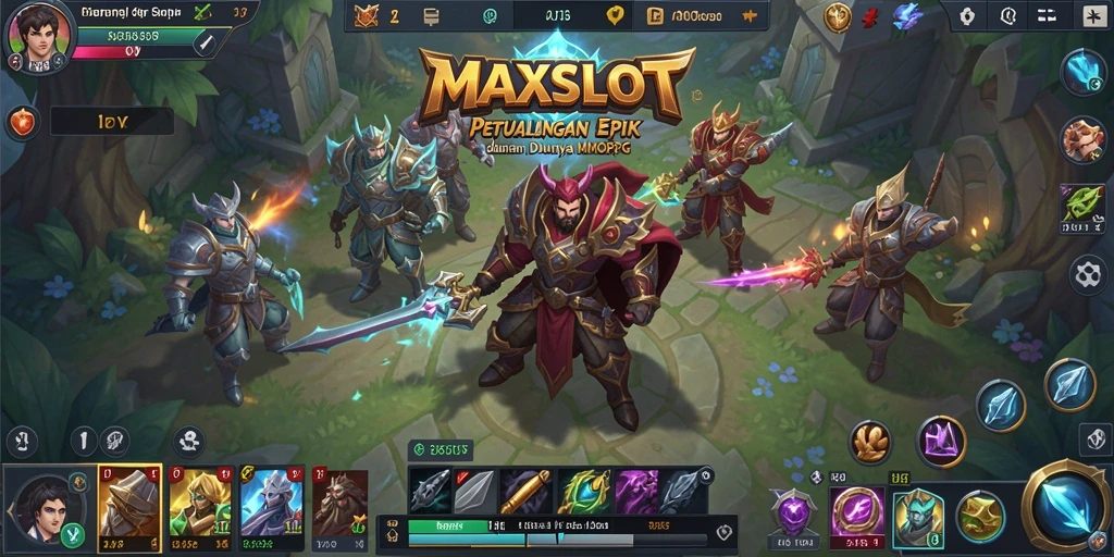 Tangkapan layar gameplay menarik di dunia MMORPG MAXSLOT.