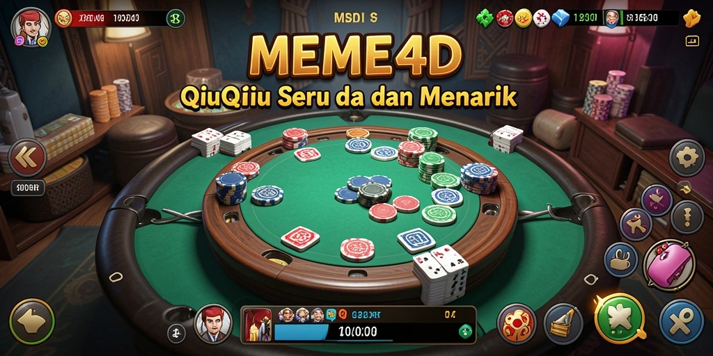 Tampilan gameplay menarik dari permainan QiuQiu MEME4D.