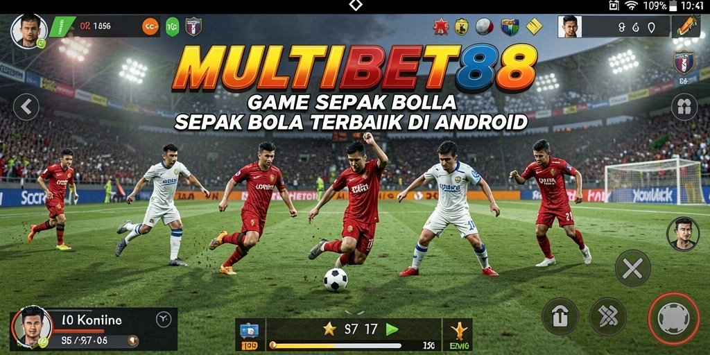 Tampilan dinamis gameplay sepak bola di MULTIBET88.