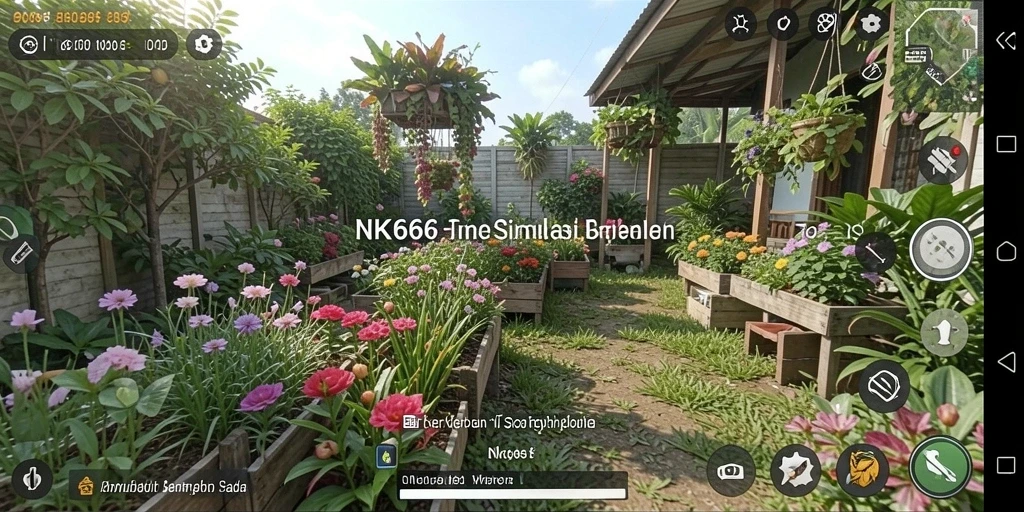 Screenshot gameplay NK666 yang menampilkan aktivitas pertanian yang menyenangkan.