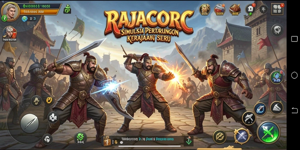 Tampilan menarik dan gameplay seru dari RAJACORC.