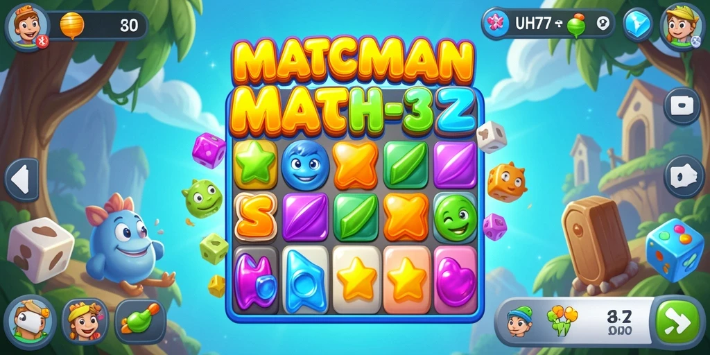 Tampilan seru gameplay UH77 dengan momen mencocokkan warna yang menarik.